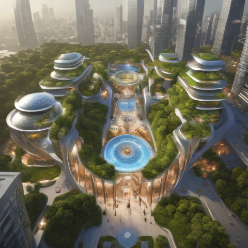 Futuristic eco-friendly smart city in Korea