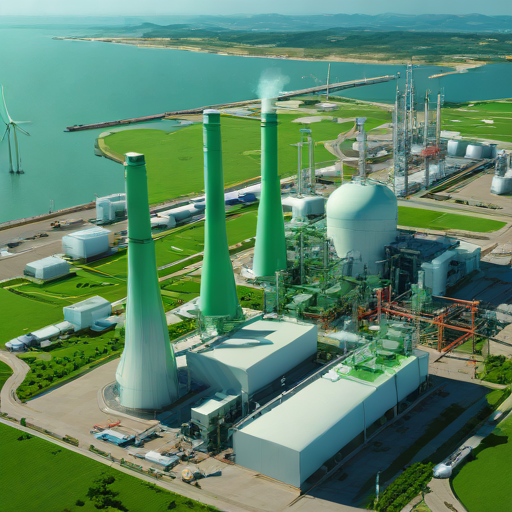 울산의 미래 수소 플랜트 상상도