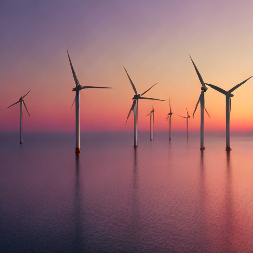 日本の排他的経済水域(EEZ)に広がる浮体式洋上風力発電群