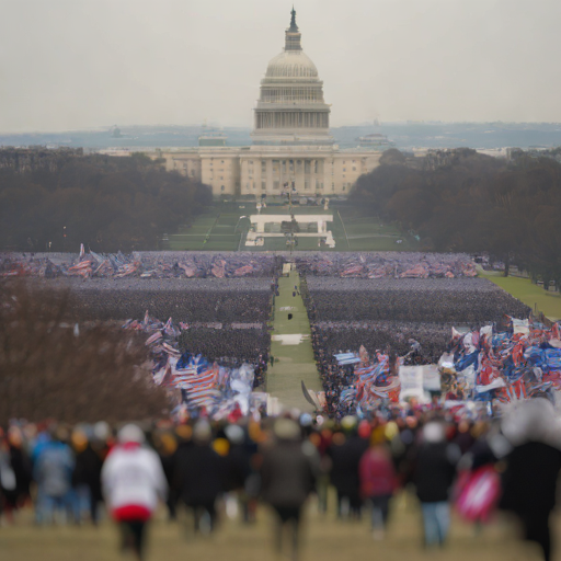 워싱턴 D.C. 내셔널 몰에 모인 생명 행진(March for Life) 참가자들의 모습, 진지하고 결의에 찬 표정