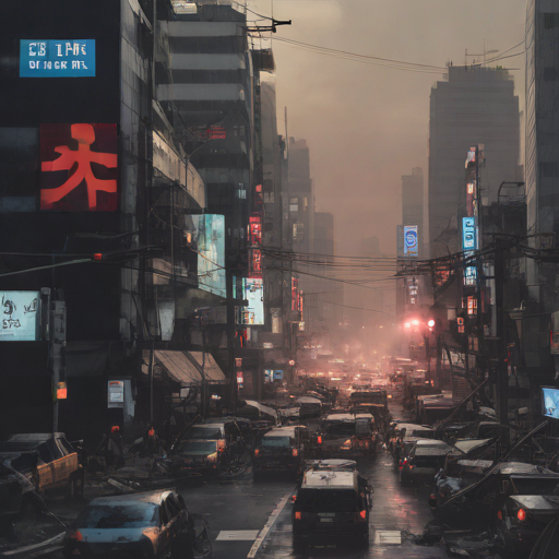 한국의 사이버 렉카와 스마트폰을 보고 있는 사람들의 모습