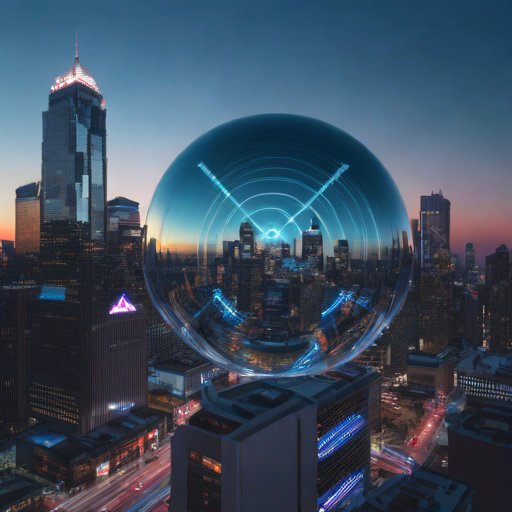 デジタル空間における真実の検証を象徴する、輝くチェックマークとノイズからの保護