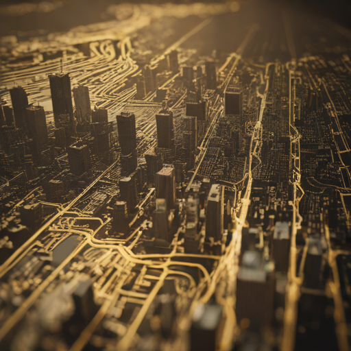 A visual juxtaposition of a 19th-century map fading into a digital network.